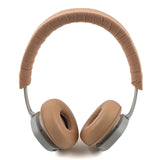 Geekria Headphones Headband Repair Wrap, Headset Head Cover Compatible with Sony WH-1000XM5, Skullcandy Crusher ANC, Soundcore Life Q20, Easy DIY Installation (Khaki/ 2 Pcs)