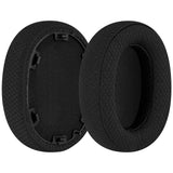 Geekria Comfort Mesh Fabric Replacement Ear Pads for Sony INZONE H5 (WH-G500) Headphones Ear Cushions, Headset Earpads, Ear Cups Cover Repair Parts (Black)
