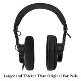 Geekria Sport Extra Thick Cooling Gel Replacement Ear Pads Compatible with SONY MDR-7506, MDR-V6, MDR-V7, MDR-CD900ST Headphones, Ear Cushion (Black)