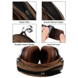 Geekria Replacement Medium Hook and Loop Headband Cover + Pad Set, Compatible with ATH, Bose, Beats, JBL, Hyperx, Sony Headphones Accessory, DIY Installation No Tool Needed (Brown)
