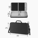 Geekria Audio Interface Carrying Case, Compatible with Akai Professional MPC Live III, EVA Hard Shell Portable Travel Bag (Dark Gray)
