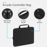 Geekria Hard Shell Travel Case Compatible with Corsair NOVABLADE PRO, Arcade Controller Carrying Bag (Dark Grey)