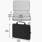 Geekria Hard Shell Travel Case Compatible with Corsair NOVABLADE PRO, Arcade Controller Carrying Bag (Dark Grey)