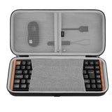 Geekria 75% 84-key Keyboard Case, Hard Shell Travel Carrying Bag, Compatible with Keychron K2 HE, EPOMAKER x Aula F75, ASUS ROG Azoth Extreme 75/Falchion Ace 75 HE, Womier S K80 (Dark Gray)
