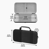 Geekria 75% 84-key Keyboard Case, Hard Shell Travel Carrying Bag, Compatible with Keychron K2 HE, EPOMAKER x Aula F75, ASUS ROG Azoth Extreme 75/Falchion Ace 75 HE, Womier S K80 (Dark Gray)