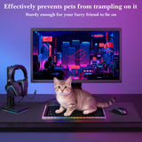 Geekria Keyboard Dust Cover, Compatible with Logitech G613, Corsair K100 RGB/K55 RGB PRO/K95 RGB Platinum XT, Clear Acrylic Keyboard Dust Protector
