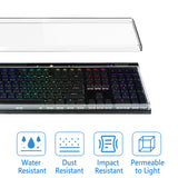Geekria Keyboard Dust Cover, Compatible with Logitech G613, Corsair K100 RGB/K55 RGB PRO/K95 RGB Platinum XT, Clear Acrylic Keyboard Dust Protector