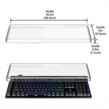 Geekria Keyboard Dust Cover, Compatible with Logitech G613, Corsair K100 RGB/K55 RGB PRO/K95 RGB Platinum XT, Clear Acrylic Keyboard Dust Protector