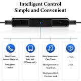 Geekria Wired Clip On Ear Headphones with Mic, USB-C Hook-On Earbuds, Call Control, Lightweight & Hair-Friendly, Compatible with iPhone and Android Devices (Black / 3.9FT)