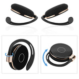 Geekria Wired Clip On Ear Headphones with Mic, USB-C Hook-On Earbuds, Call Control, Lightweight & Hair-Friendly, Compatible with iPhone and Android Devices (Black / 3.9FT)