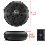 Geekria Speaker Case Cover, Compatible with Bang & Olufsen Beosound A1, Beoplay A1 Case, Protective Waterproof Skin, Replacement Bluetooth Speakers Travel Carrying Case with Keychain Hook (Black)