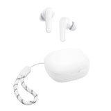 Geekria Silicone Case Cover Compatible with Soundcore by Anker P20i, p 20i True Wireless Earbuds, Protective Earphones Charging Port Accessible, Front LED Visible (White)
