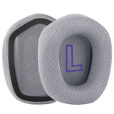 Geekria Comfort Mesh Fabric Replacement Ear Pads for Logitech G733, G535, G335 Headphones Ear Cushions, Repair Parts with Video Guide (Grey)