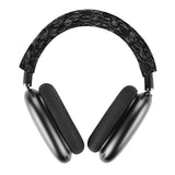 Geekria Knit Fabric Headband Cover Compatible with AirPods Max Headphones, Head Cushion Pad Protector, Replacement Repair Part, Sweat Cover, Easy DIY Installation (Black)