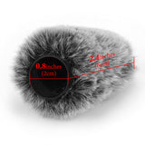 Geekria for Creators Furry Windscreen Compatible with ZOOM H5 Studio Handy Recorder, Mic DeadCat Wind Cover Muff, Fluff Cover Windshield, Portable Digital Recorder (Grey / 3 Pack)