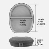 Geekria Shield Headphones Case Compatible with Bose QC Ultra II, QuietComfort, QC Ultra/45/35/25/SE, 700 and More, Replacement Hard Shell Travel Carrying Bag with Cable Storage (Dark Grey)