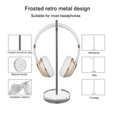 Geekria Acrylic Aluminum Headphones Stand for On-Ear Headphones, Gaming Headset Holder, Desk Display Hanger Compatible with Bose QC35, Sony WH-1000XM6, WH-1000XM5, WH-1000XM4 (Clear)