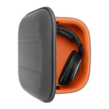 Geekria Shield Headphones Case Compatible with Sennheiser HD 400S, HD660s, HD 560S, Large-Sized Over-Ear Headphones, Replacement Hard Shell Travel Carrying Bag with Cable Storage (Microfiber Grey)