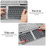 Geekria Keyboard Carrying Case, Compatible with Logitech Keys-to-GO 2 Keyboard and M350s Mouse Combo Case, Hard Shell Protective Travel Bag (Dark Grey)