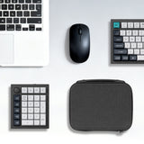 Geekria Numeric Keypad Carrying Case, Compatible with Keychron Q0 Max / Q0 Plus, Portable Number Pad Bag (Dark Grey)