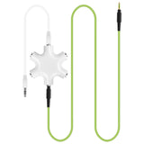 Geekria 3.5mm Headphone Splitter Adapter, 5-Way Multi Audio Divider, TRS 6-Port Music Sharer for PC, Laptop, Tablet, MP4, MP3, Headset, Earphones (Stereo Jacks)