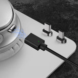 Geekria SNAP Connect Charger Cable Compatible with Sony WH-CH700N WH-1000XM2 MDR-XB950B1 XB950BT INZONE H5 INZONE H9 Charger, USB Replacement Magnetic Headphones Power Charging Cord (3ft/100cm)