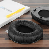 Geekria QuickFit Leatherette Replacement Ear Pads for Sennheiser RS160/170/180, HDR160/170/180 Comfortable Ear Cushions, Repair Parts (Black)