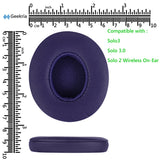 GEEKRIA Replacement Ear Pads for Beats Solo 3 (A1796), Solo 3.0 Wireless On-Ear Headphones Ear Cushions, Headset Earpads, Ear Cups Repair Parts