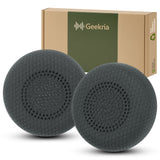 Geekria Mesh Fabric Replacement Ear Pads Compatible with Logitech Zone Wireless 2 Headphones Ear Cushions, Repair Parts (Titanium)