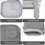 Geekria Portable Carrying Case for Osmo Nano, Travel Storage Case Compatible with DJI Osmo Nano, Water-resistance Mini Protective Hard, Action Camera Accessories (Light Grey)