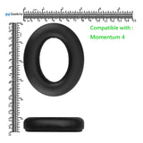 Geekria QuickFit Replacement Ear Pads for Sennheiser Momentum 4 Wireless Over-Ear Headphones Ear Cushions, Repair Parts (Black)