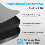 Geekria PRO Rugged Headphones Case Compatible with Skullcandy Crusher EVO/ANC 2, Hesh 3, Venue and More, Hard Shell, Durable, Multi-Layer Protection Travel Carrying Bag (Black)