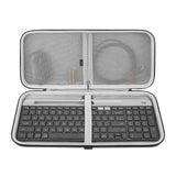 Geekria Keyboard Carrying Case, Hard Shell Protective Travel Bag, Compatible with Logitech MK470 Slim Wireless Keyboard and Mouse Combo, Logitech MK470, Logitech K585, Logitech K580 (Dark Gray)