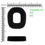 Geekria Comfort Velour Replacement Ear Pads Compatible with Astro A40 TR, A50 Headphones, 1 Pair Ear Cushions Repair Parts (Black)