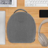 Geekria Shield Case Compatible with Bose QC Ultra, QC45, NC 700, QC35 II, QC35, QC25, QC15, QC SE Case, Replacement Protective Hard Shell Travel Carrying Bag with Cable Storage (Microfiber Grey)