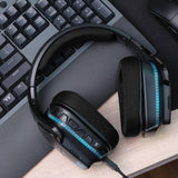 Geekria Mesh Fabric Headband Cover Compatible with Logitech G633 G933 G633S G933S G533 G935 G635 Headphones, Head Cushion Pad Protector, Replacement Repair Part, Easy DIY Installation (Black)