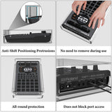 Geekria Audio Sampler Acrylic Protective Case / Dust cover, Compatible with Roland SP-404MKII, Magnetic Opening and Closing Design (transparent)