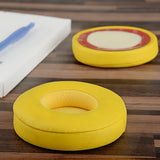 Geekria QuickFit Replacement Ear Pads for Beats Solo 3 (A1796), Solo 3.0 Wireless On-Ear Headphones Ear Cushions, Headset Earpads, Ear Cups Cover Repair Parts (Club Yellow)