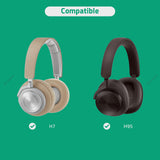 Geekria Audio Cable with Mic Compatible with B&O H95 HX H9i H8i, H9 H7 H6 Headphones, 1/8" (3.5mm) to 3.5mm Replacement Stereo Cord with Inline Microphone and Volume Control (4 ft/1.2 m)