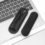 Geekria Short Replacement Medium Hook and Loop Headband Cover + Velour Pad Set, Compatible with Skullcandy, Bose, JBL, Sony Headphones Accessory, Easy DIY Installation (Black)