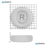 Geekria Replacement Ear Pads for Microsoft Surface GEN I / GEN II Headphones Ear Cushions, Repair Parts (Grey)