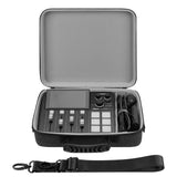 Geekria Audio Interface Carrying Case, Compatible with RØDE RØDECaster Duo, EVA Hard Shell Travel Bag (Dark Gray)