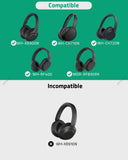 Geekria QuickFit Replacement Ear Pads for Sony WH-XB900N/ WH-CH710N/ WH-CH720N/ WH-RF400/ MDR-RF895RK Headphones Ear Cushions, Repair Parts (Black)