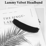 Geekria Lammy Velvet Headband Pad Compatible with Bose QuietComfort 35II Gaming, QC35II/ QC35/ QC45/ QC SE Headphones, Replacement Band Repair Part (Black)