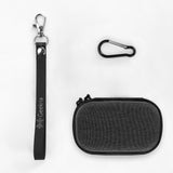 Geekria Shield Earbuds Case Compatible with Sennheiser MOMENTUM Sport, MOMENTUM True Wireless 4 True Wireless Earbud, Replacement Hard Shell Travel Carrying Bag with Carabiner Clip (Dark Grey)