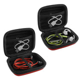 Geekria Shield Headphones Case for In-Ear Headphones, Replacement Hard Shell Travel Carrying Bag with Cable Storage, Compatible with Audio-Technica, Beats, JBL, Plantronics Headsets (2 Packs/Red)