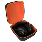 Geekria Shield Case for Large-Sized Over-Ear Headphones, Replacement Hard Shell Travel Carrying Bag with Cable Storage, Compatible with HiFiMAN Sundara, Ananda, HE400se and More (Dark Grey)
