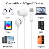 Geekria Sleeping Headphones for Side Sleepers, USB-C Wired Soft Silicone In-Ear Earbuds with Mic & Volume Control, Noise Cancelling Earphones for Sleep, Travel & Meditation (3.9FT)