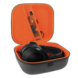 Geekria Shield Headphones Case Compatible with Hyperx CloudXStingerCore, CloudIII, CloudII, CloudStingerCore Case, Replacement Hard Shell Travel Carrying Bag with Cable Storage (Dark Grey)