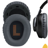 Geekria QuickFit Replacement Ear Pads for JBL Quantum 100 Headphones Ear Cushions, Repair Parts (Dark Grey)